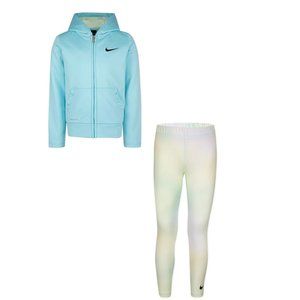 Girl's Nike Therma-Fit Full-Zip Hoodie & Legging Set